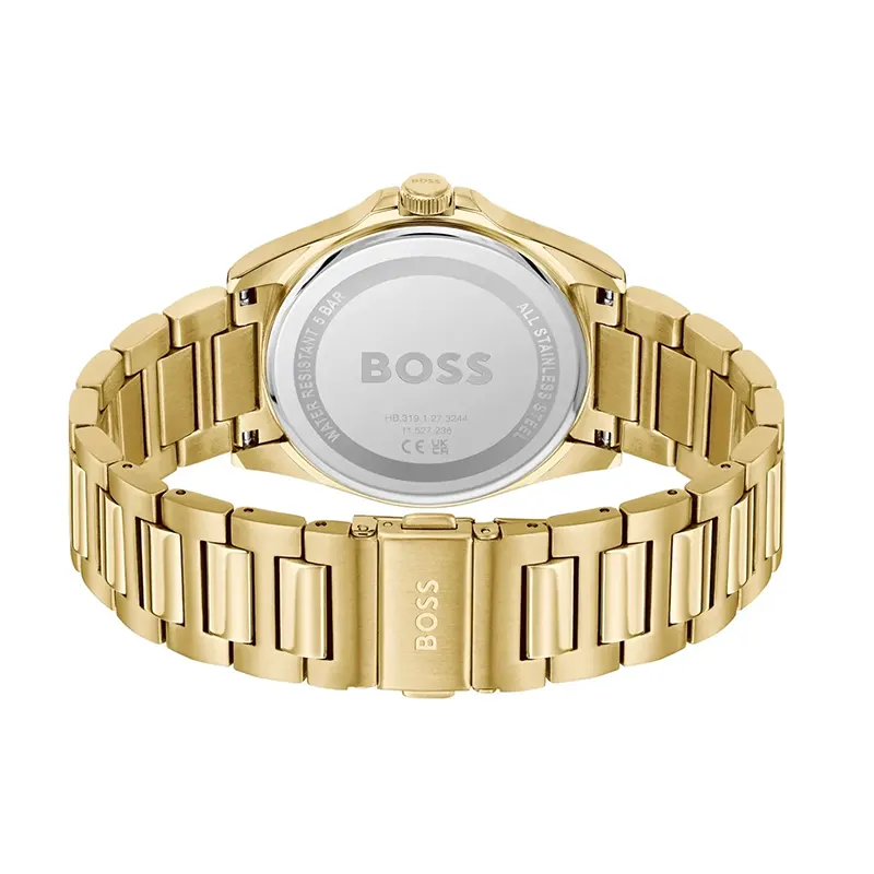 Hugo Boss Strike Blue Dial Gold-Tone Men's Watch | 1514172
