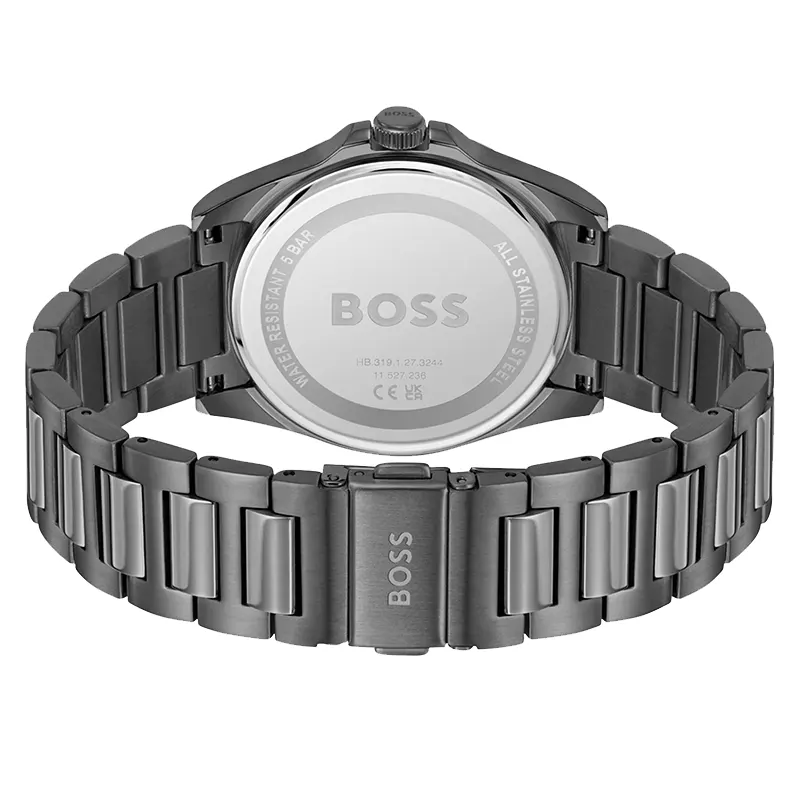 Hugo Boss Strike Blue Dial Gun-Metal Men's Watch | 1514175