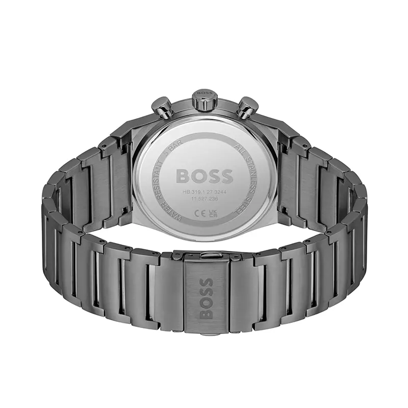 Hugo Boss Candor Chrono Blue Dial Gun-Metal Men's Watch | 1514223