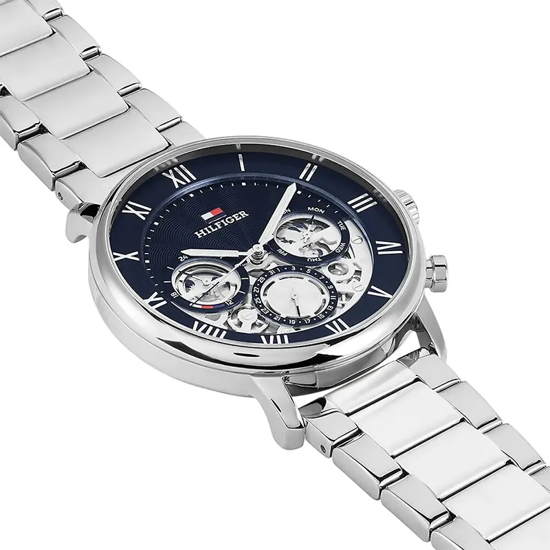 Tommy Hilfiger Legend Multifunction Blue Skeleton Dial Men's Watch | 1710569