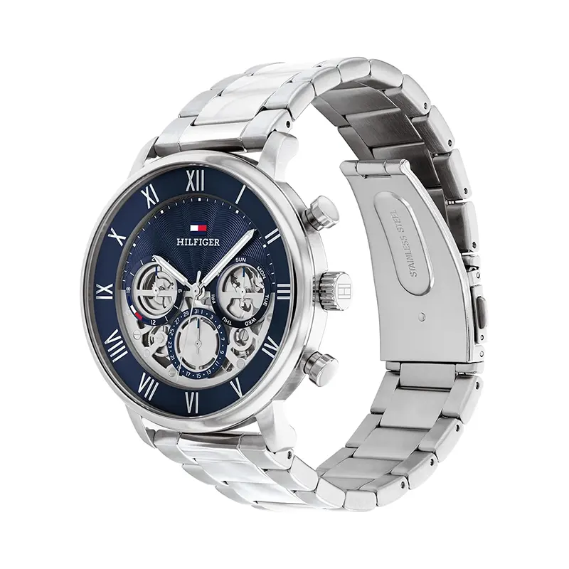 Tommy Hilfiger Legend Multifunction Blue Skeleton Dial Men's Watch | 1710569