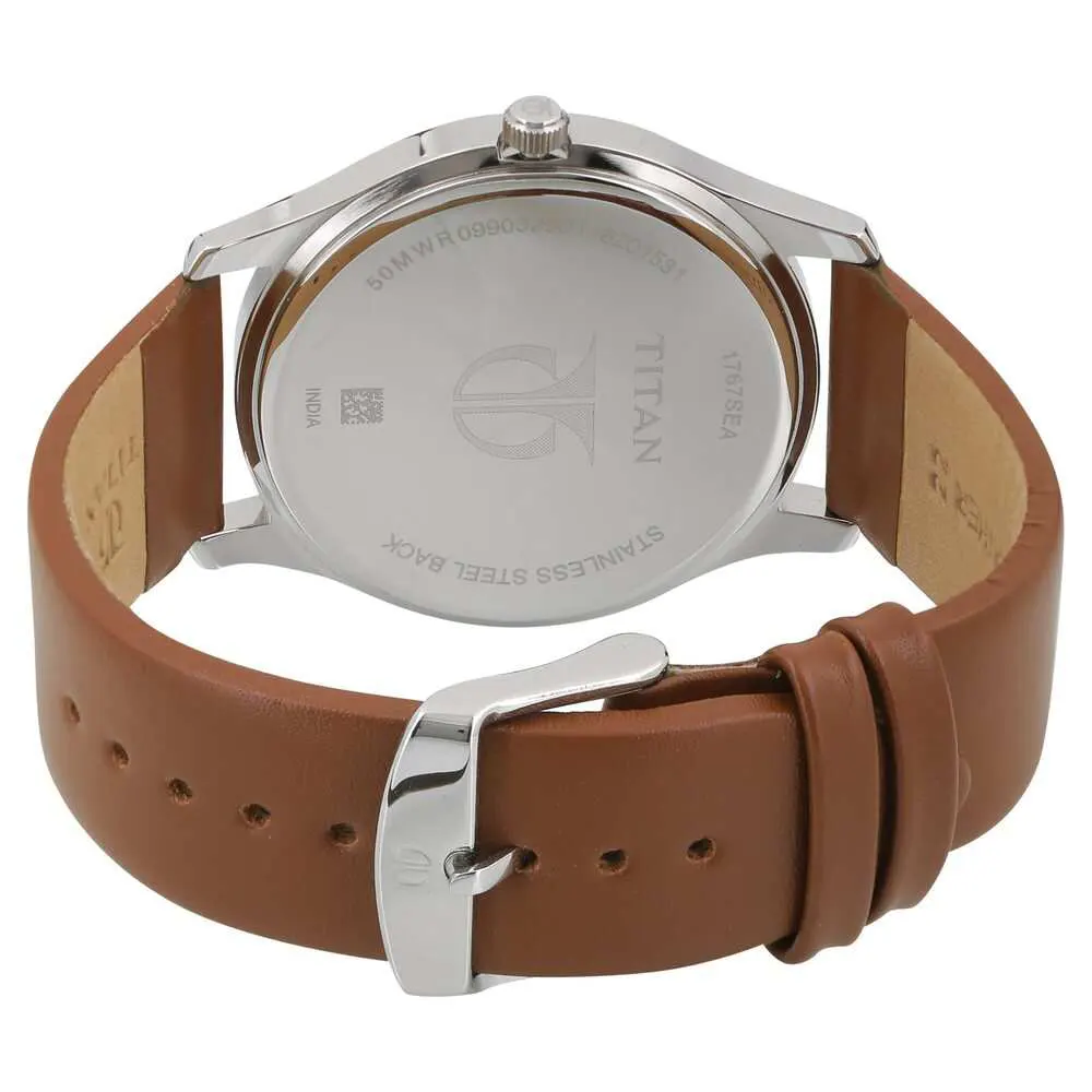 Titan 1767SL01 Workwear White Dial Men's Watch
