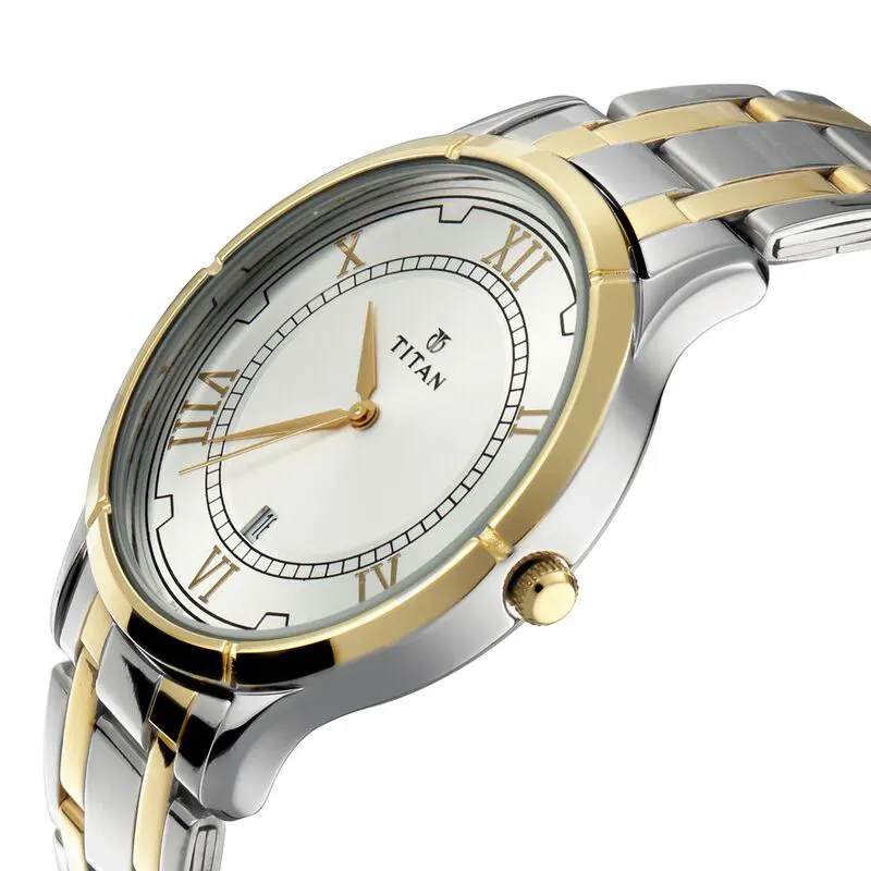 Titan Bandhan Silver Dial Couples Watch | 17752481BM01