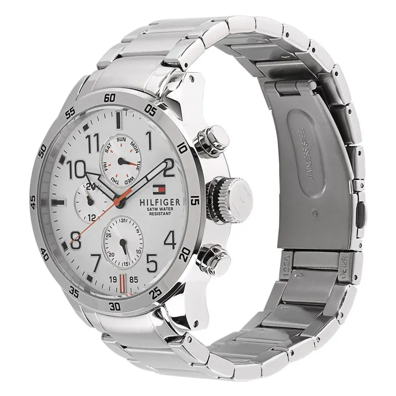 Tommy Hilfiger Trent Chronograph White Dial Men's Watch | 1791140