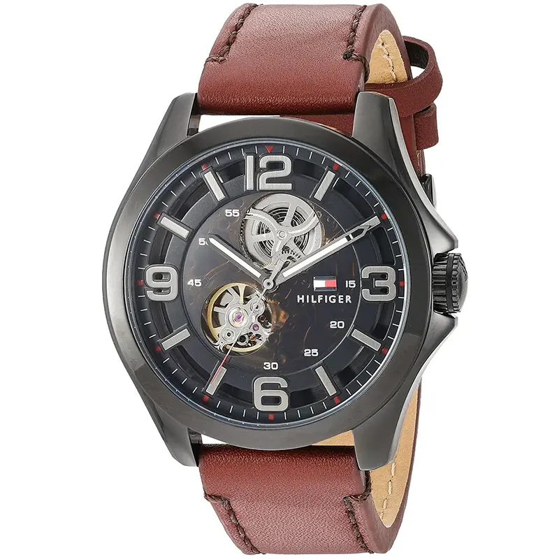 Tommy Hilfiger Bruce Automatic Black Dial Men's Watch | 1791280