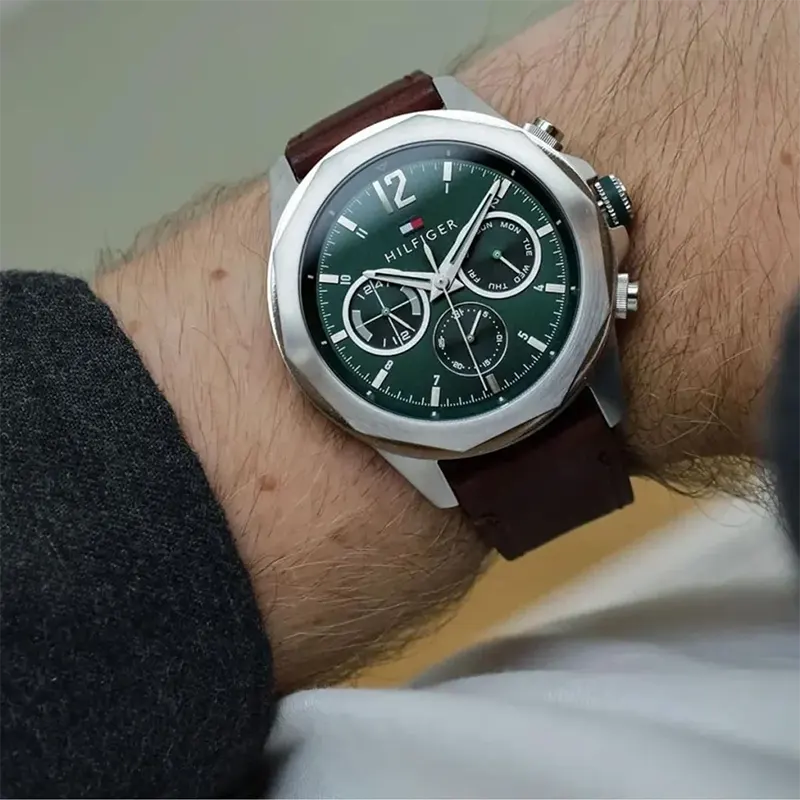 Tommy Hilfiger Lars Multifunction Green Dial Men's Watch | 1792064