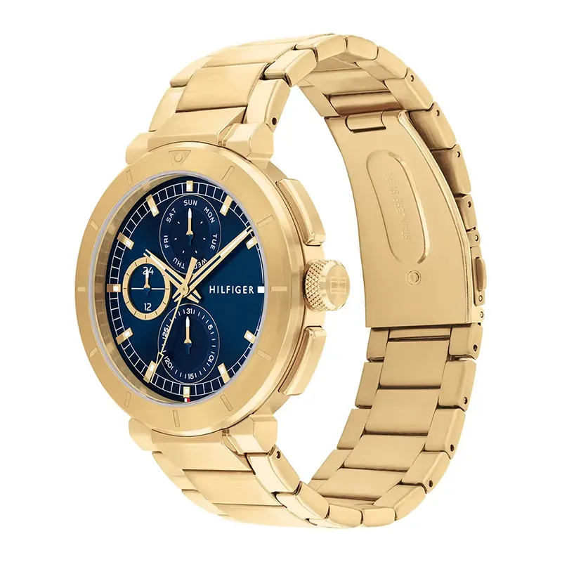 Tommy Hilfiger Lorenzo Gold-tone Black Dial Men's Watch | 1792118