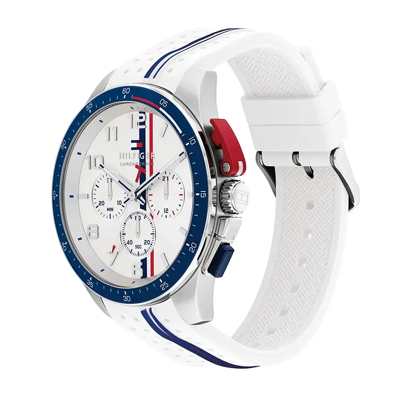 Tommy Hilfiger Bank Chronograph White Dial Men's Watch | 1792167