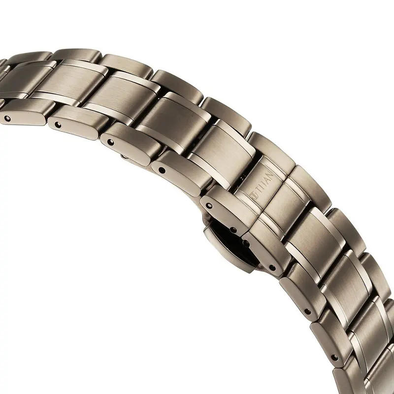 Titan Edge Slim Brown Dial Stainless Steel Men’s Watch | 1843QM02