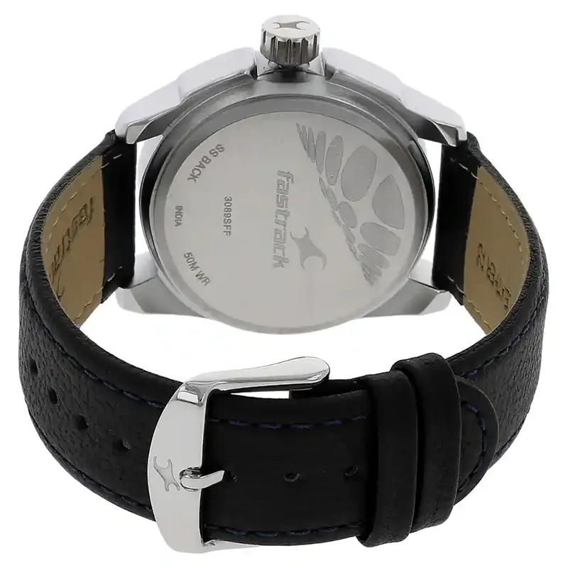 Fastrack Black Magic Purple Dial Men's Watch | 3089SL01