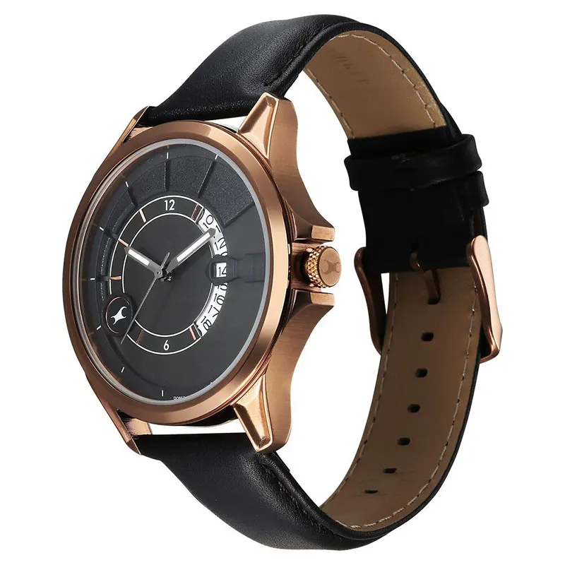 Fastrack Groove Date Grey Dial Men's Watch | 3323QL02