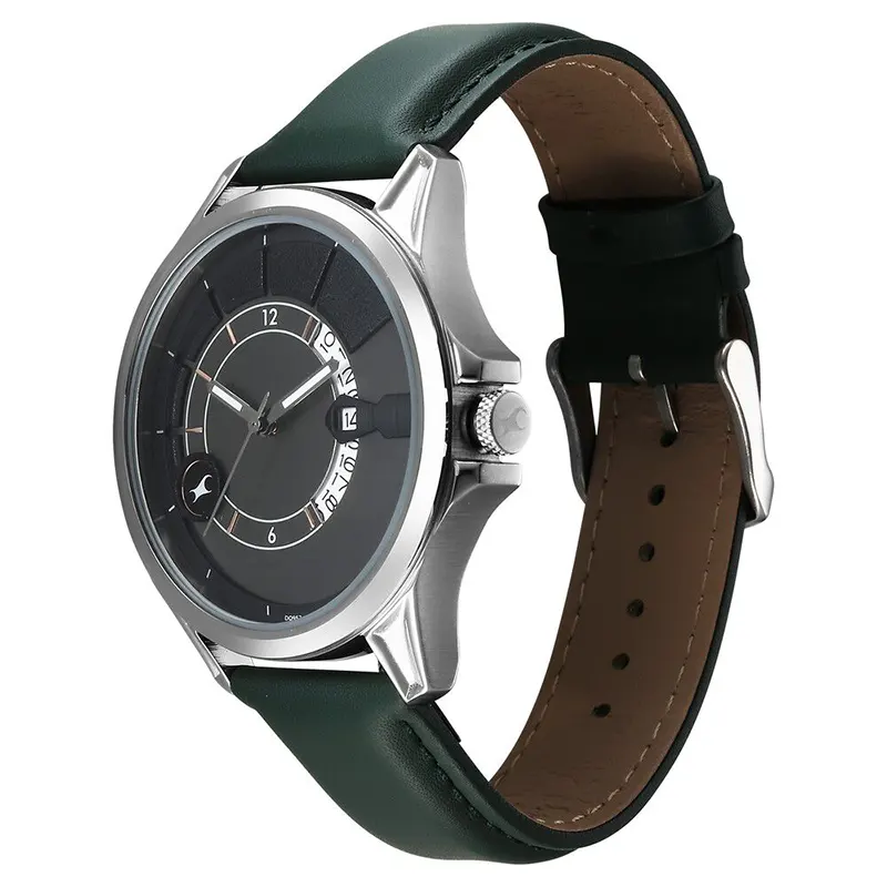 Fastrack Groove Date Grey Dial Men's Watch | 3323SL01