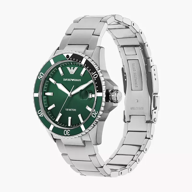 Emporio Armani Sea Explorer Green Dial Men's Watch | AR11338
