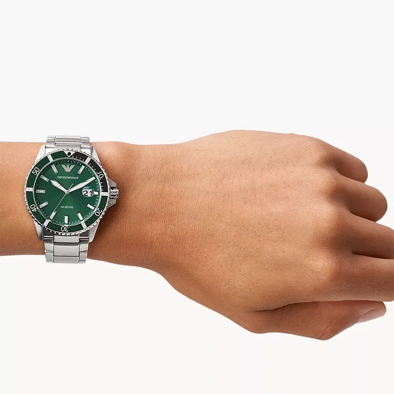 Emporio Armani Sea Explorer Green Dial Men's Watch | AR11338