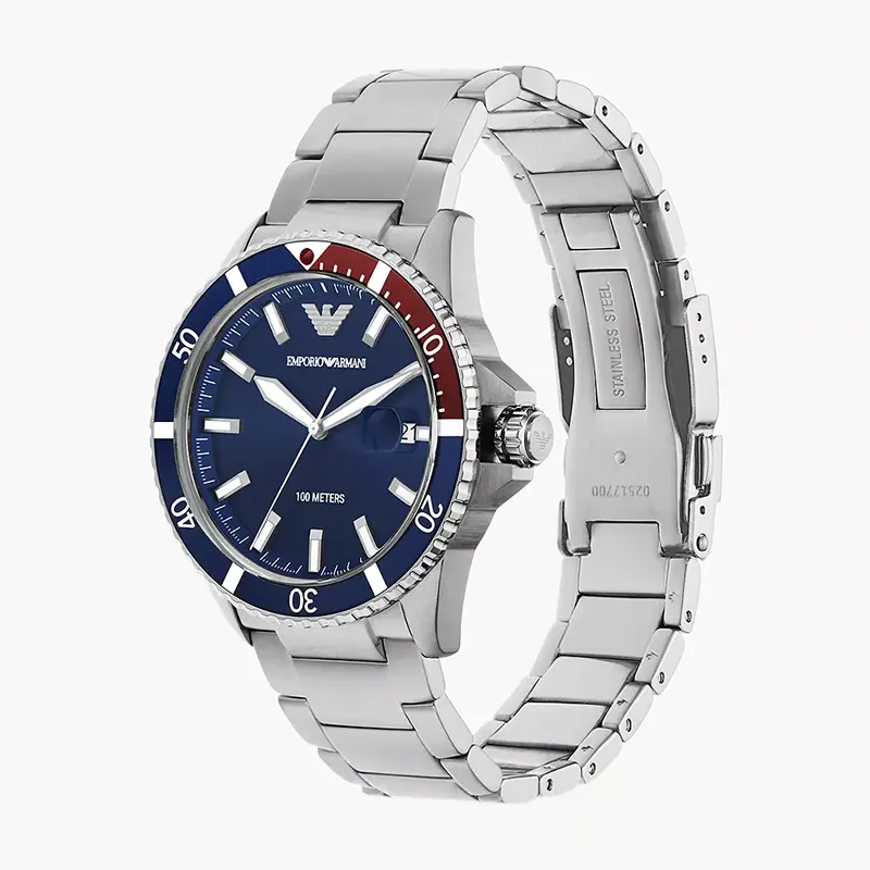 Emporio Armani Sea Explorer 'Pepsi' Blue Dial Men's Watch | AR11339