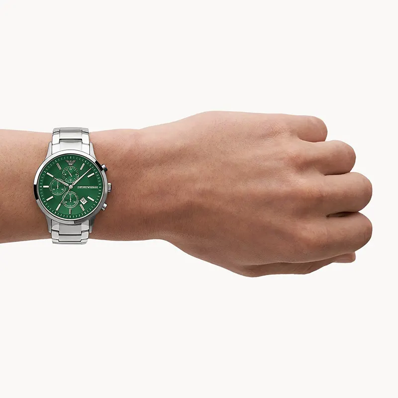 Emporio Armani Renato Chronograph Green Dial Men's Watch | AR11507