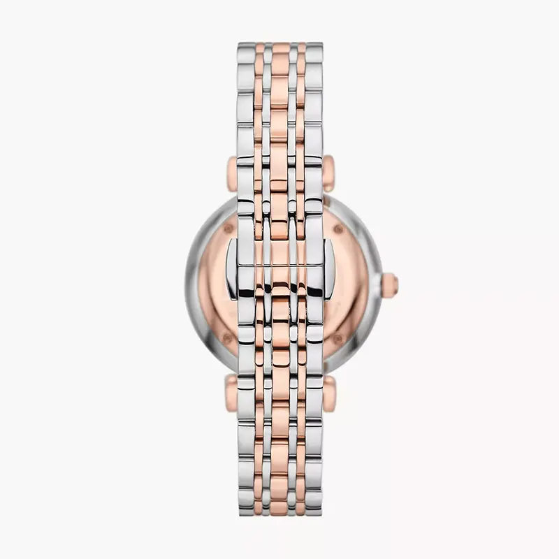 Emporio Armani Silver Dial Two-tone Ladies Watch | AR11537