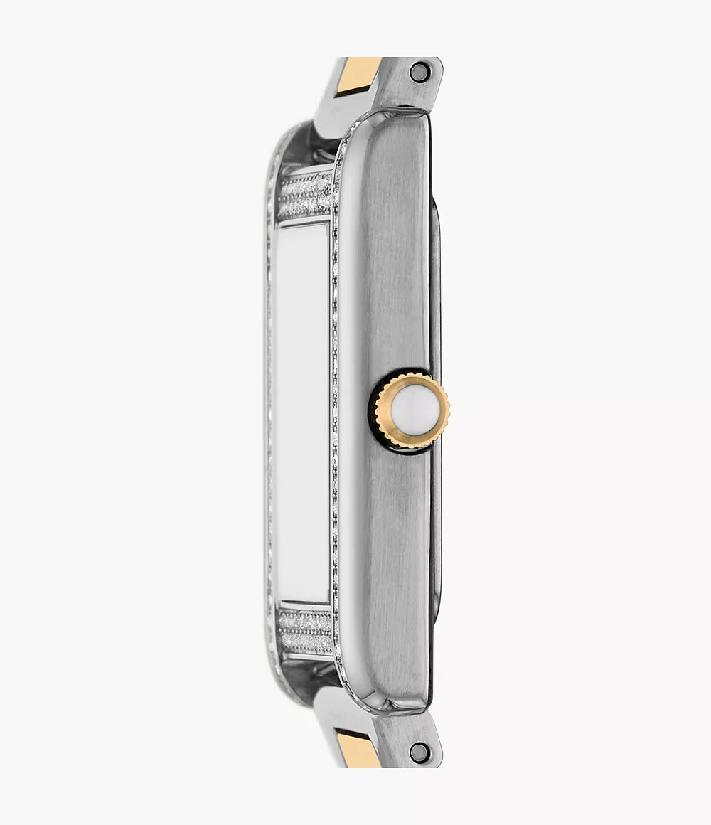 Emporio Armani Genni Mother Of Pearl Two-tone Ladies Watch | AR11642
