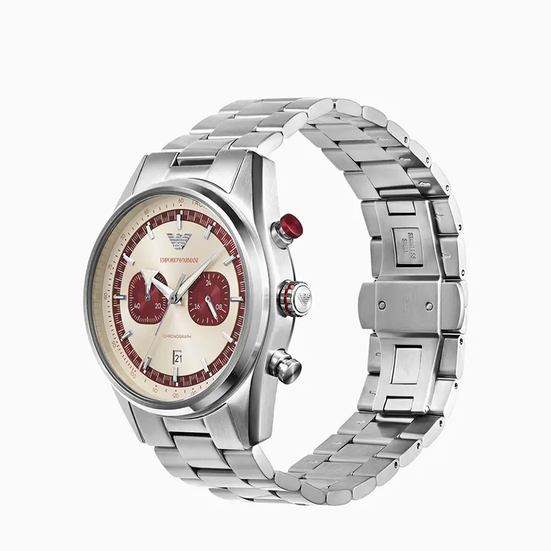 Emporio Armani Racer Chronograph Two-tone Dial Men's Watch | AR11645