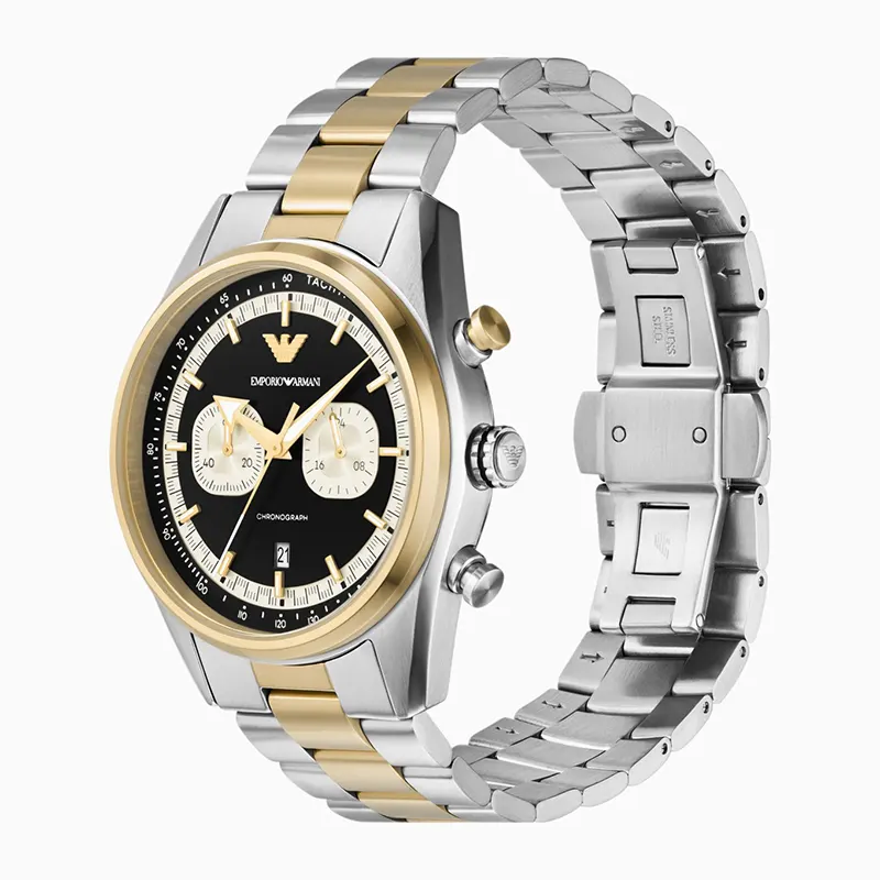 Emporio Armani Racer Chronograph Black Dial Men's Watch | AR11678