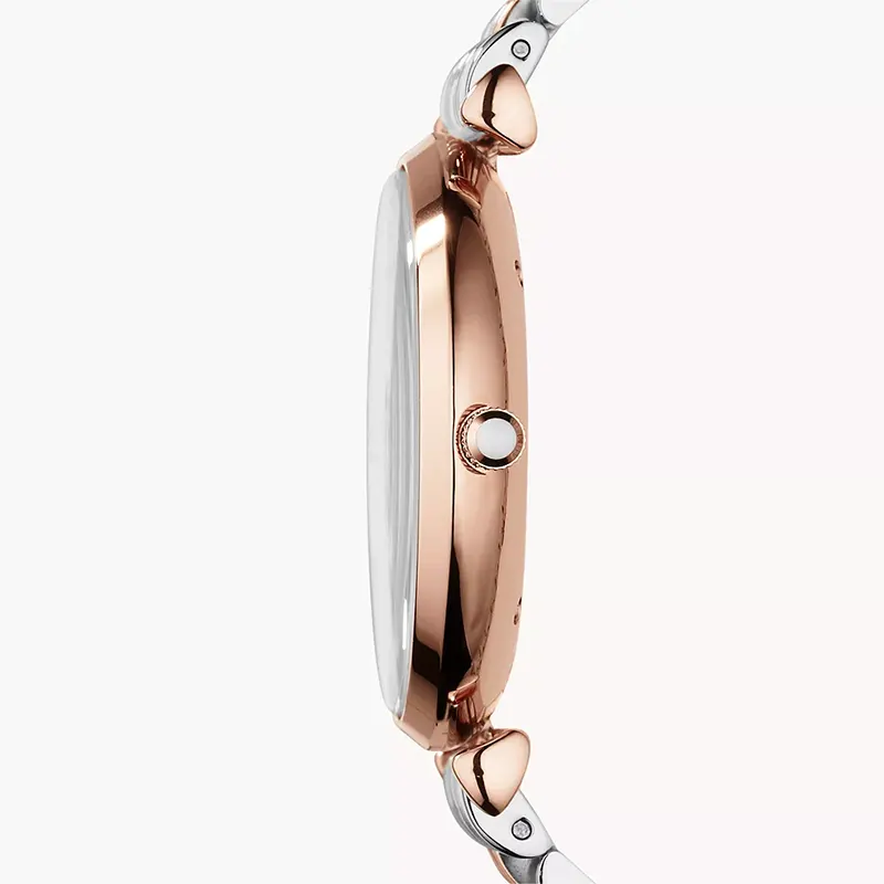 Emporio Armani Classic Silver Dial Two-Tone Men's Watch | AR1677