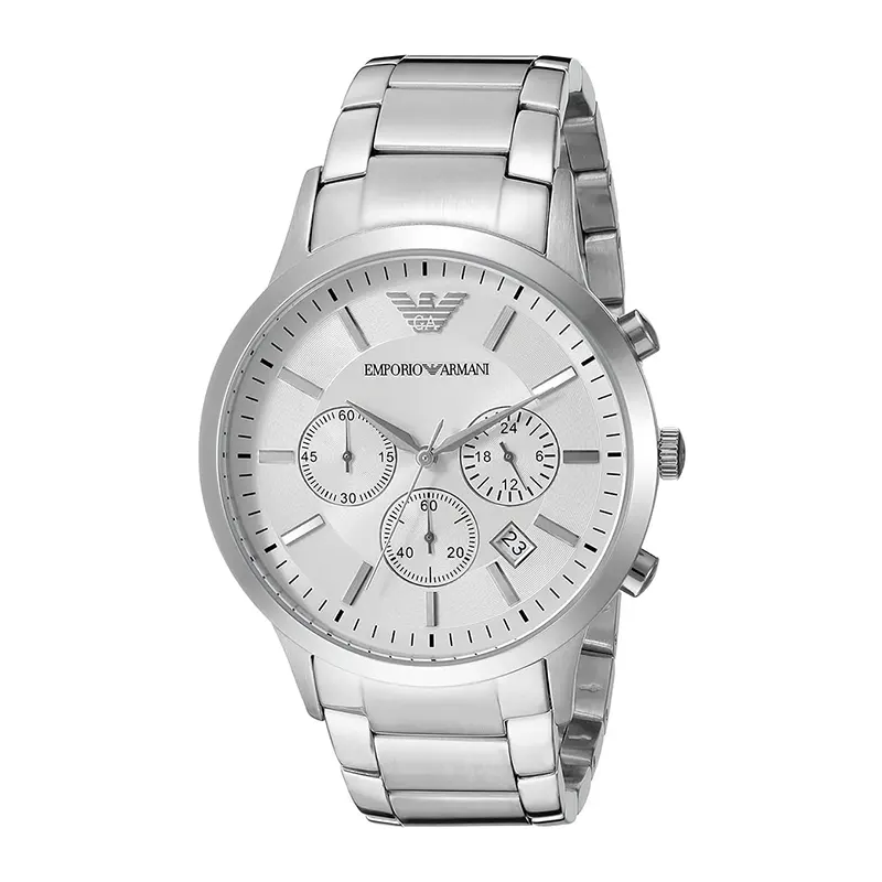 Emporio Armani Renato Chronograph Silver Dial Men's Watch | AR2458