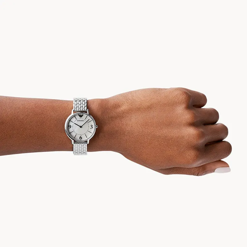 Emporio Armani Kappa White MOP Dial Ladies Watch | AR2507