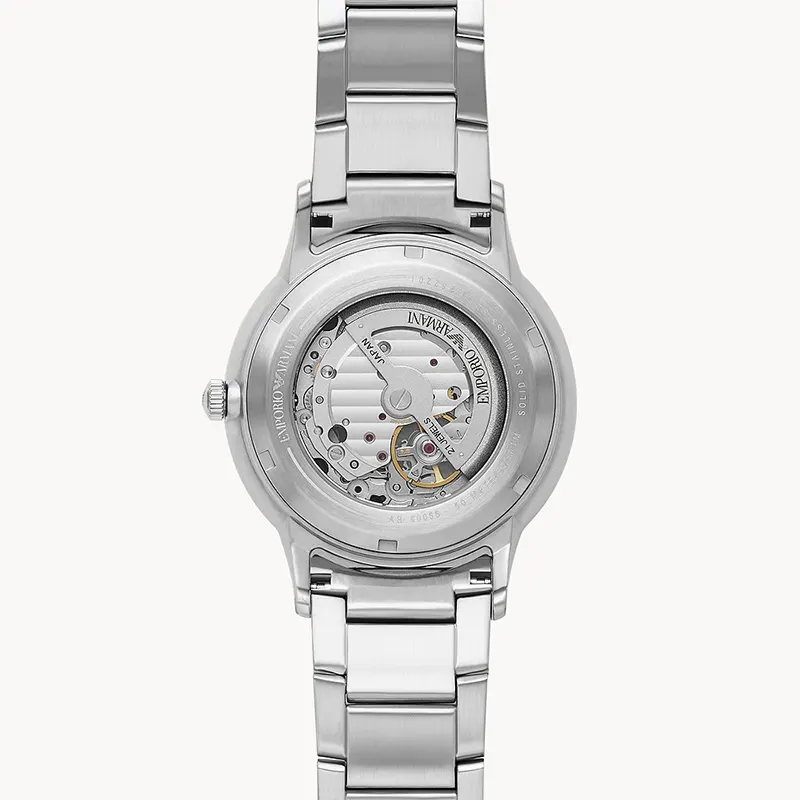 Emporio Armani Renato Automatic Black Dial Men's Watch | AR60055