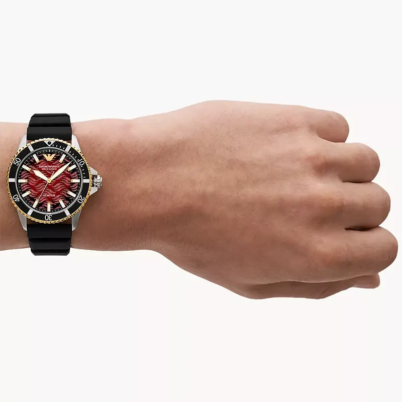 Emporio Armani Automatic Red Dial Men’s Watch | AR60070