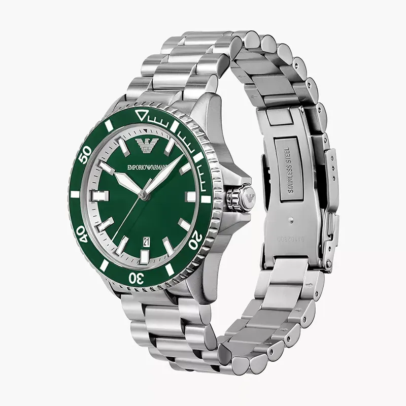 Emporio Armani Sea Explorer Automatic Green Dial Men's Watch | AR60080