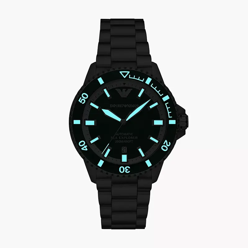Emporio Armani Sea Explorer Automatic Green Dial Men's Watch | AR60080