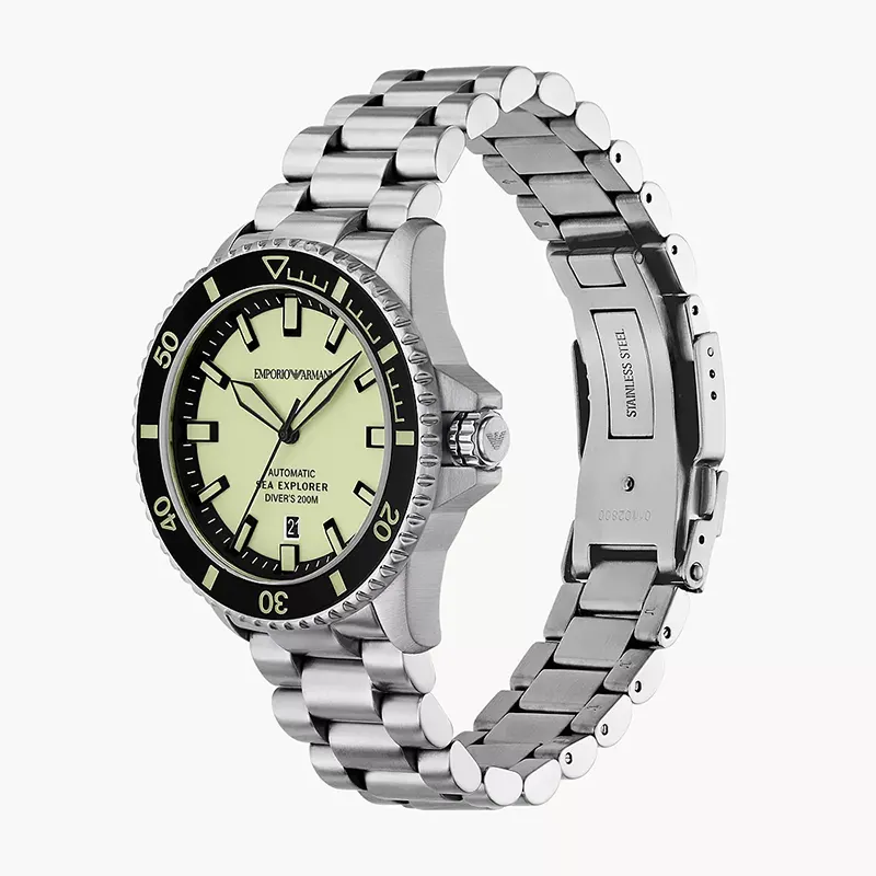 Emporio Armani Sea Explorer Automatic Super-LumiNova® Dial Men's Watch | AR60083