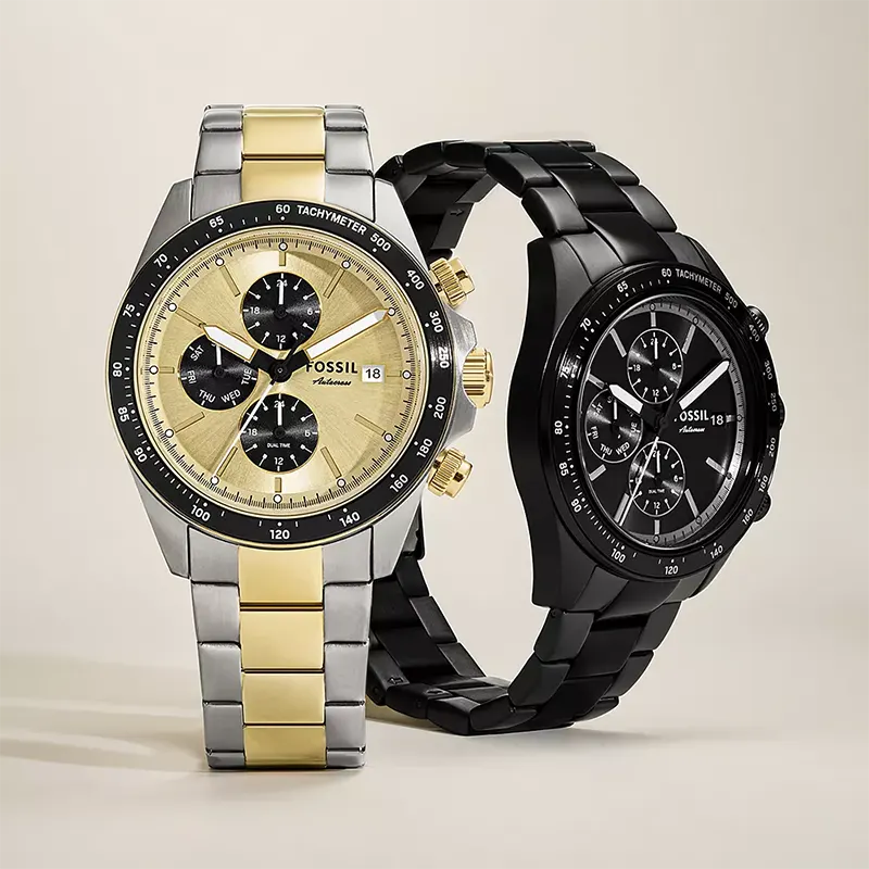 Fossil Autocross Multifunction Two-Tone Men’s Watch | BQ2876