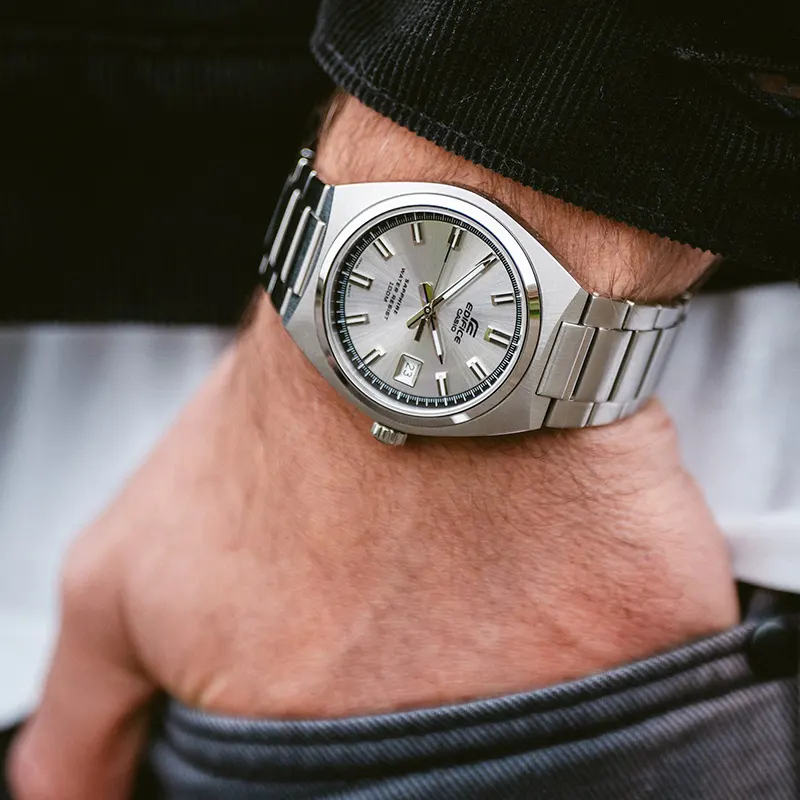 Casio Edifice Motorsports Silver Dial Men's Watch | EFB-109D-7AV