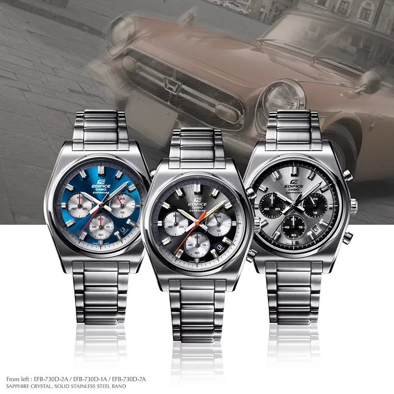 Casio Edifice Motorsports Chronograph Panda Dial Men's Watch | EFB-730D-7AV