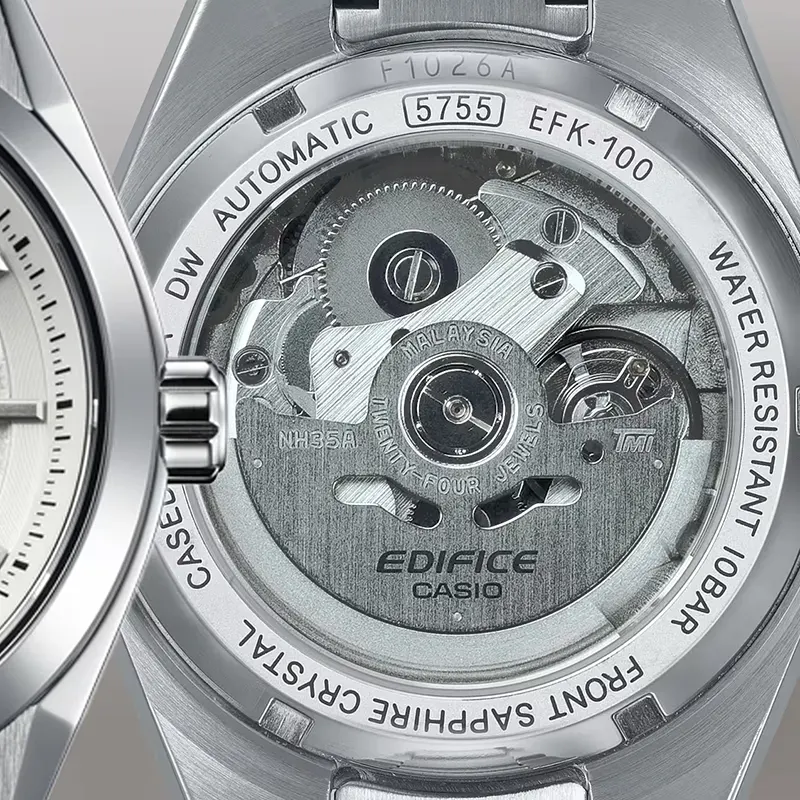 Casio Edifice Automatic Forged Carbon White Dial Men's Watch | EFK-100D-7ADR