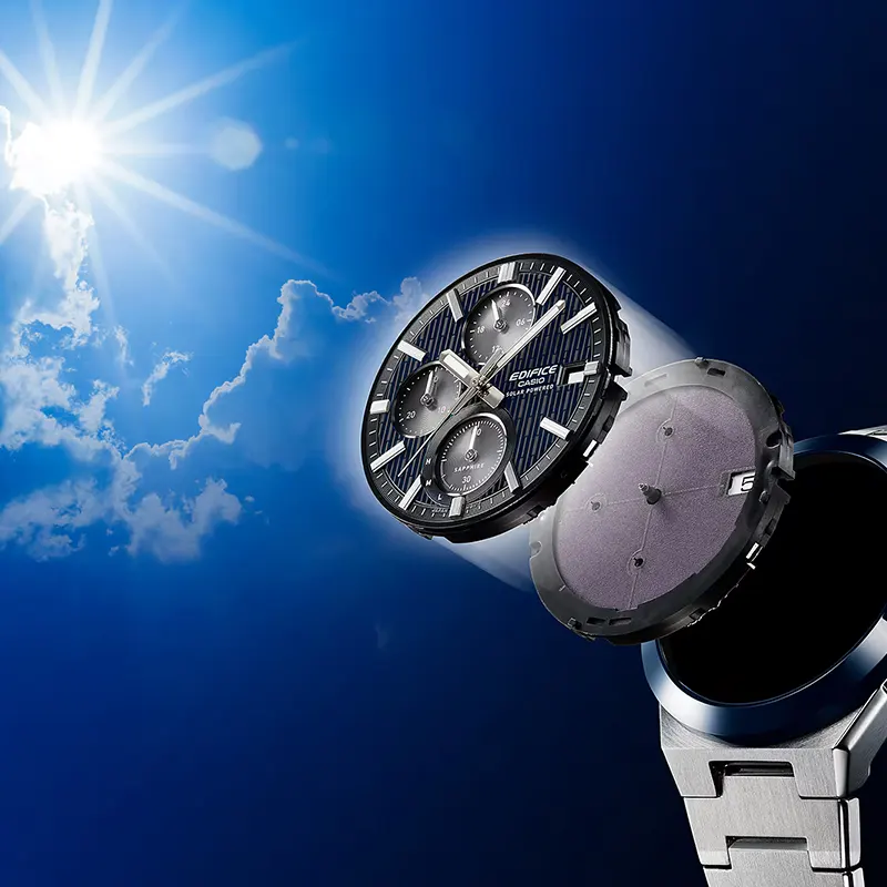Casio Edifice Solar Powered Chronograph Green Dial Men's Watch | EFS-S650D-3A