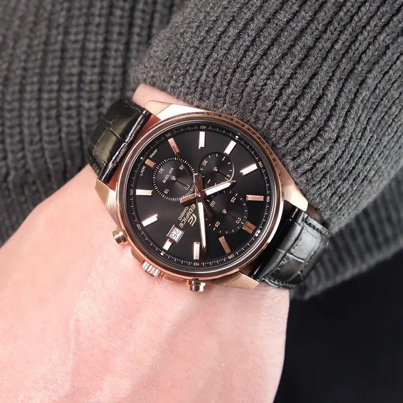 Casio Edifice Chronograph Black Dial Men's Watch | EFV-610ECL-1AUDF