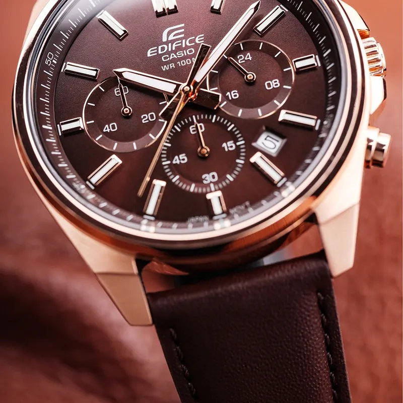 Casio Edifice Chronograph Brown Dial Men's Watch | EFV-650CL-5AV