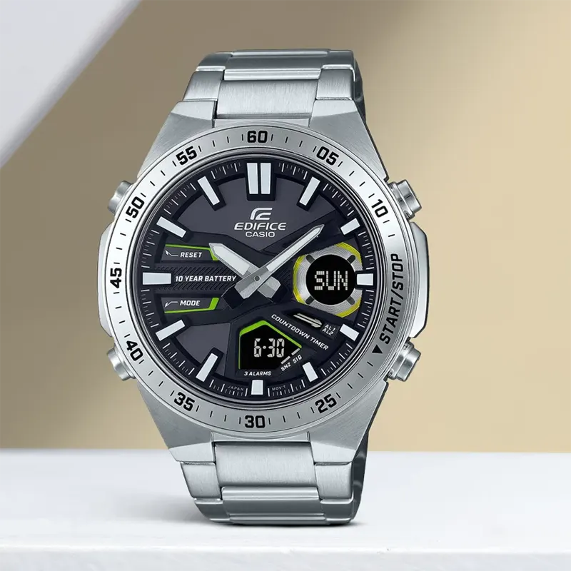 Casio Edifice EFV-C110D-1A3V Black Dial Men's Watch