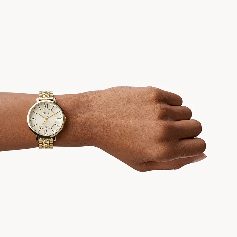 Fossil Jacqueline Champagne Dial Ladies Watch | ES3434
