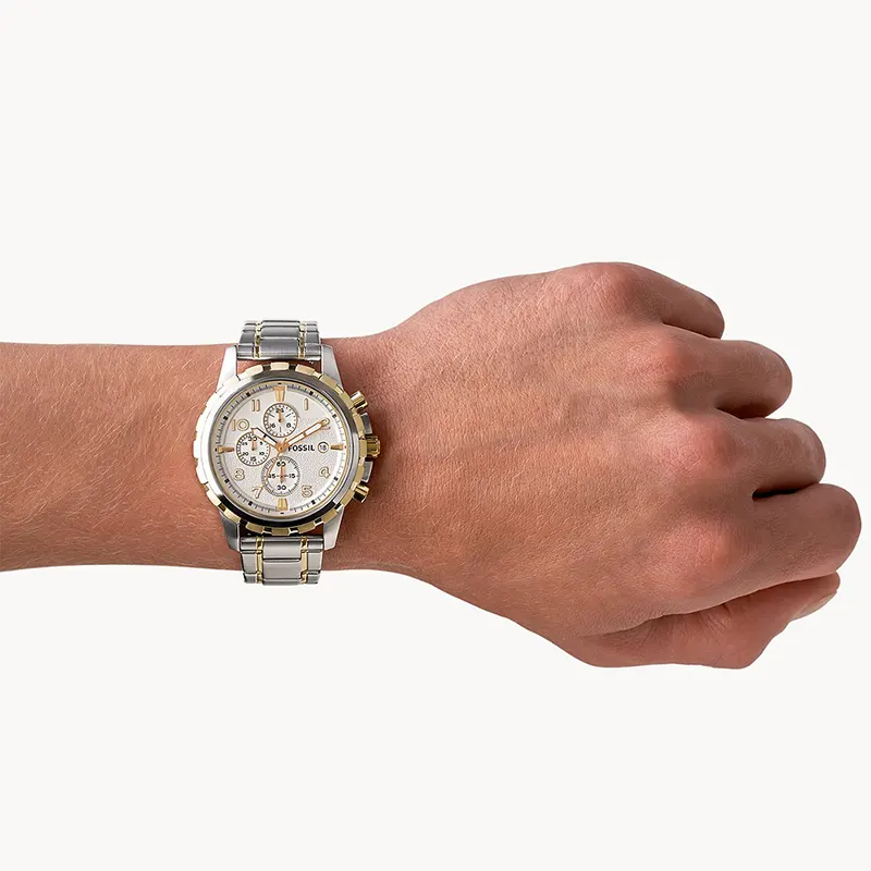 Fossil Dean Chronograph Silver Dial Men's Watch | FS4795