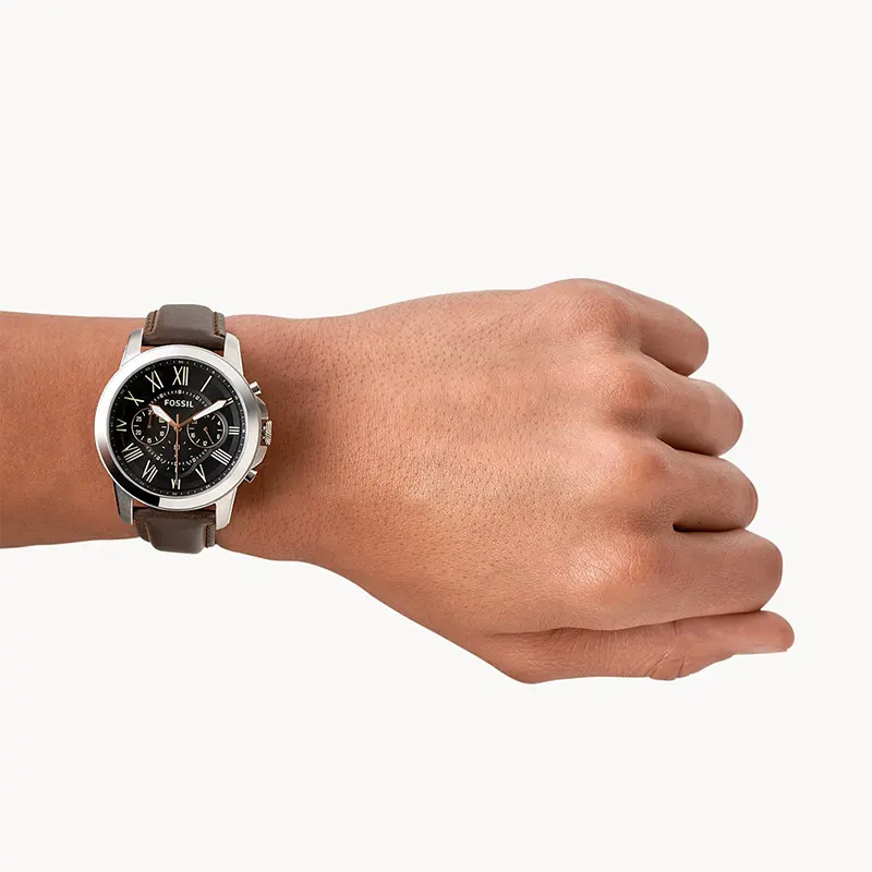Fossil Grant Chronograph Brown Leather Men's Watch | FS4813