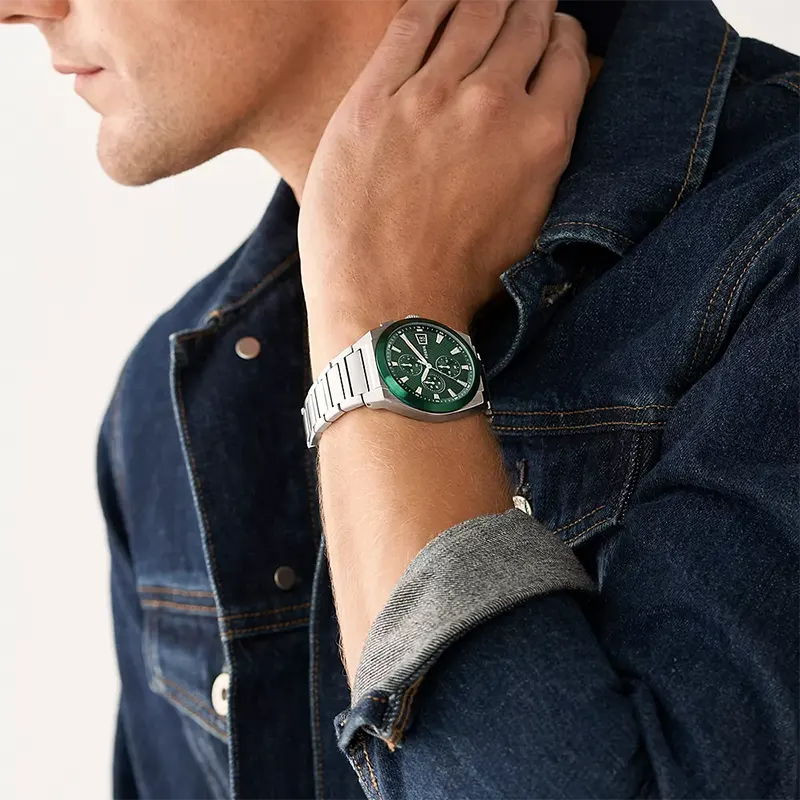 Fossil Everett Chronograph Green Dial Men’s Watch | FS5964