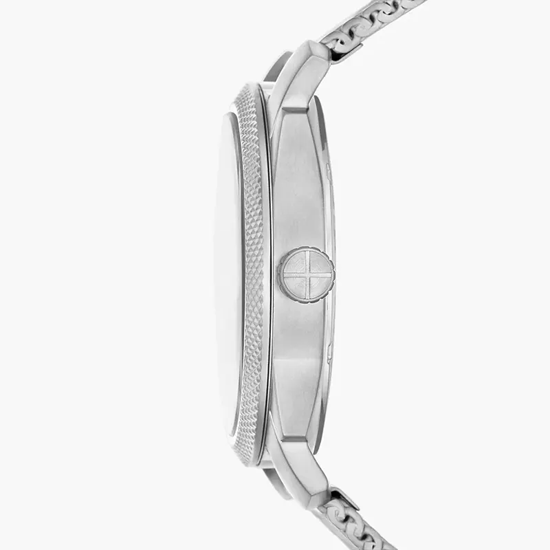 Fossil Machine Day-Date Burgundy Dial Men's Watch | FS6014