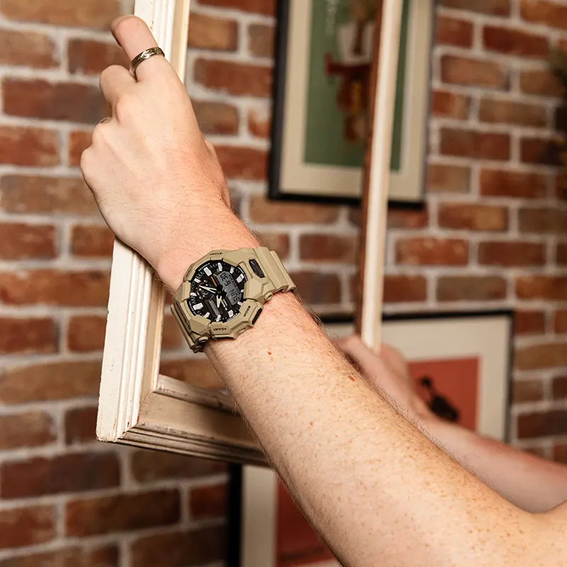 Casio G-Shock 10 Years Battery Military Beige Strap Men's Watch | GA-010-5A