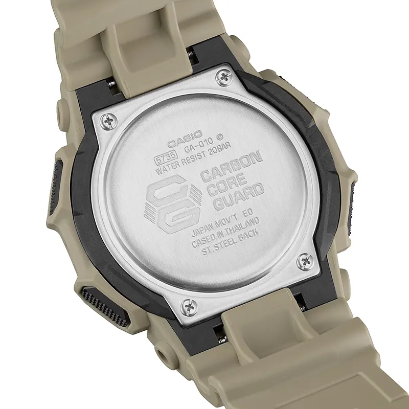 Casio G-Shock 10 Years Battery Military Beige Strap Men's Watch | GA-010-5A