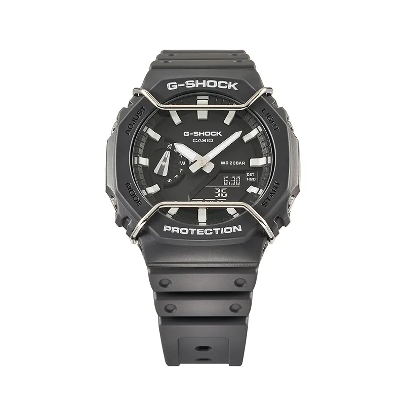 Casio G-Shock Carbon Core Guard Metallic Face Protectors Men's Watch | GA-2100PTS-8A