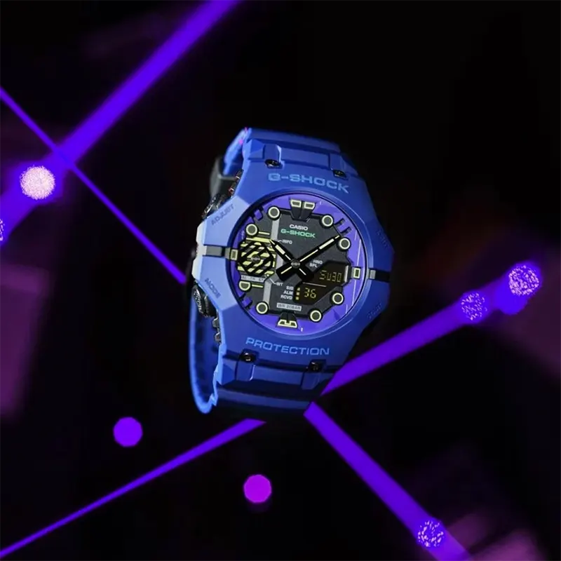 Casio G-Shock Blue Spectrum Carbon Core Guard (Bluetooth) Men's Watch | GA-B001CBR-2A