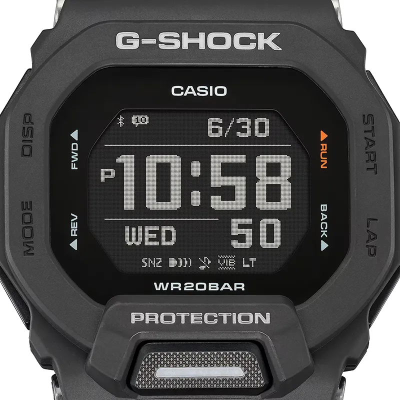 Casio G-Shock GBD-200-1 G-Squad (Bluetooth) Black Dial Men's Watch